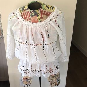 INC. International Concepts Peasant Blouse-Size 10
